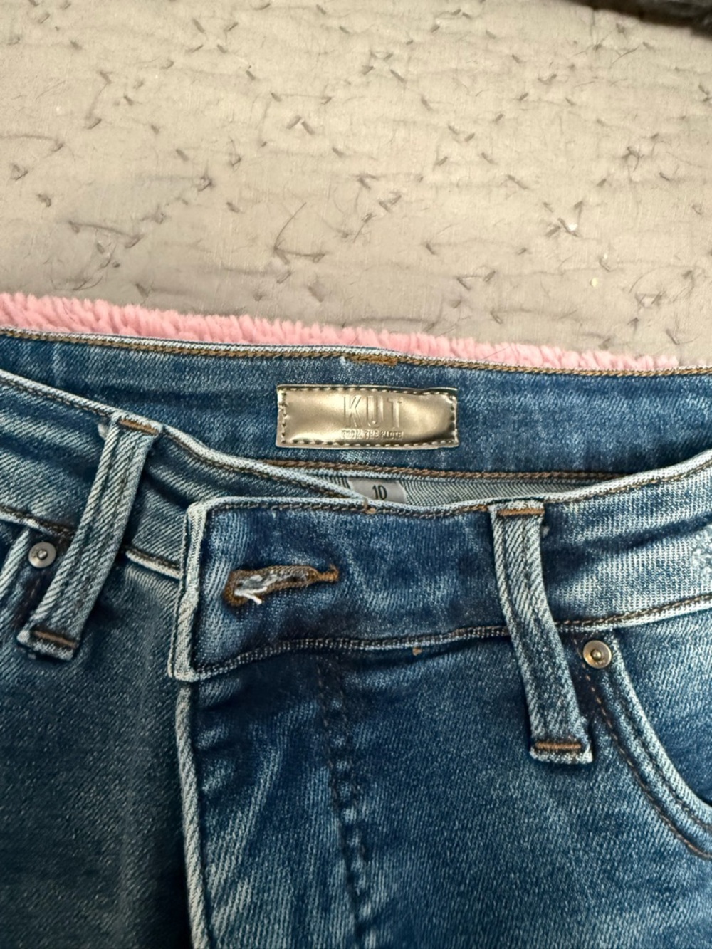 Kut from the Kloth Women's Light Blue Wide Leg Jeans - Picture 3 of 7